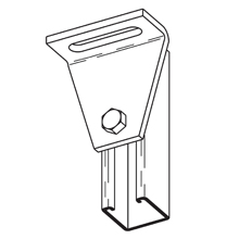 Product image for B-LINE B461ZN 2H ADJ CRNR ANGLE