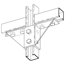 Product image for B-LINE B495GRN TEN HOLE DOUBLE WING