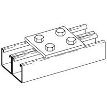 Product image for B-Line B504SS4 FOUR HOLE SPLICE PLT
