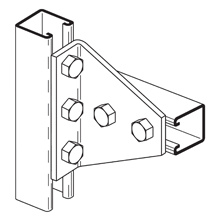 Product image for B-Line B533GRN 5-Hole Gussetted Shelf Angle