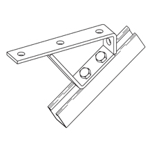 Product image for B-LINE B562GRN 37-1/2D STAIR SUPP