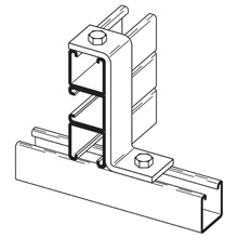 Product image for B-Line Series B586ZN 2-Hole Zinc Plated Z Support