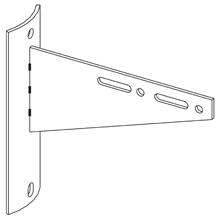 Product image for B-LINE B816HDG UTILITY POLE BRACKET