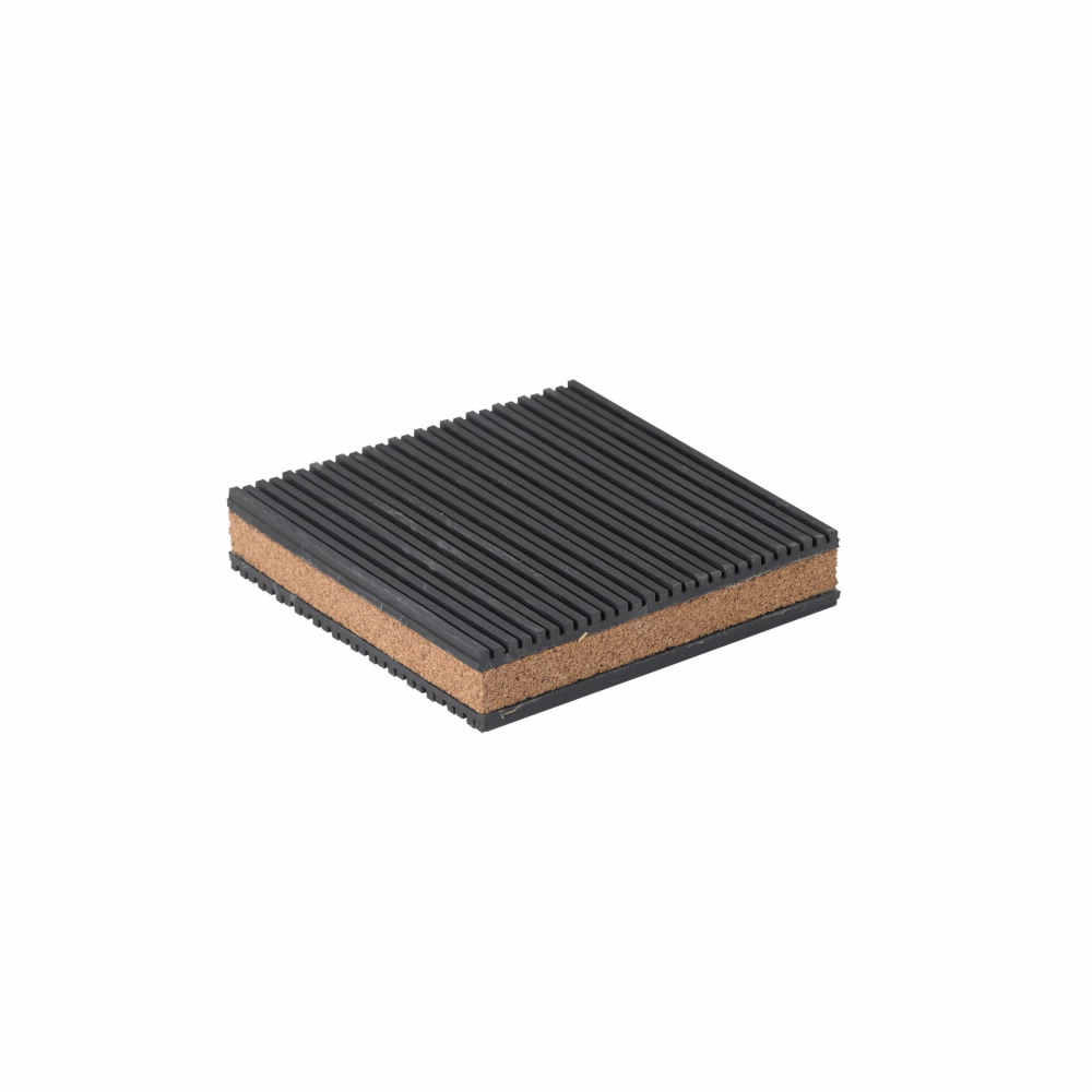 Product image for B-Line CNP-36 6 x 6 Inch Neoprene Cork and Ribbed Vibration Pad