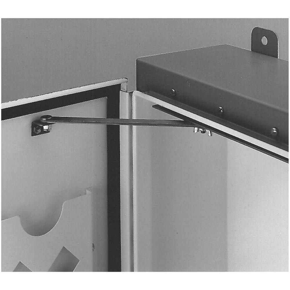 Product image for B-Line DSTOPK window and door kit, NEMA 4, NEMA 4X, and NEMA 12, Used to mount at top or bottom of door opening, Door stops, Single door wall mount, Window and door kit accessories