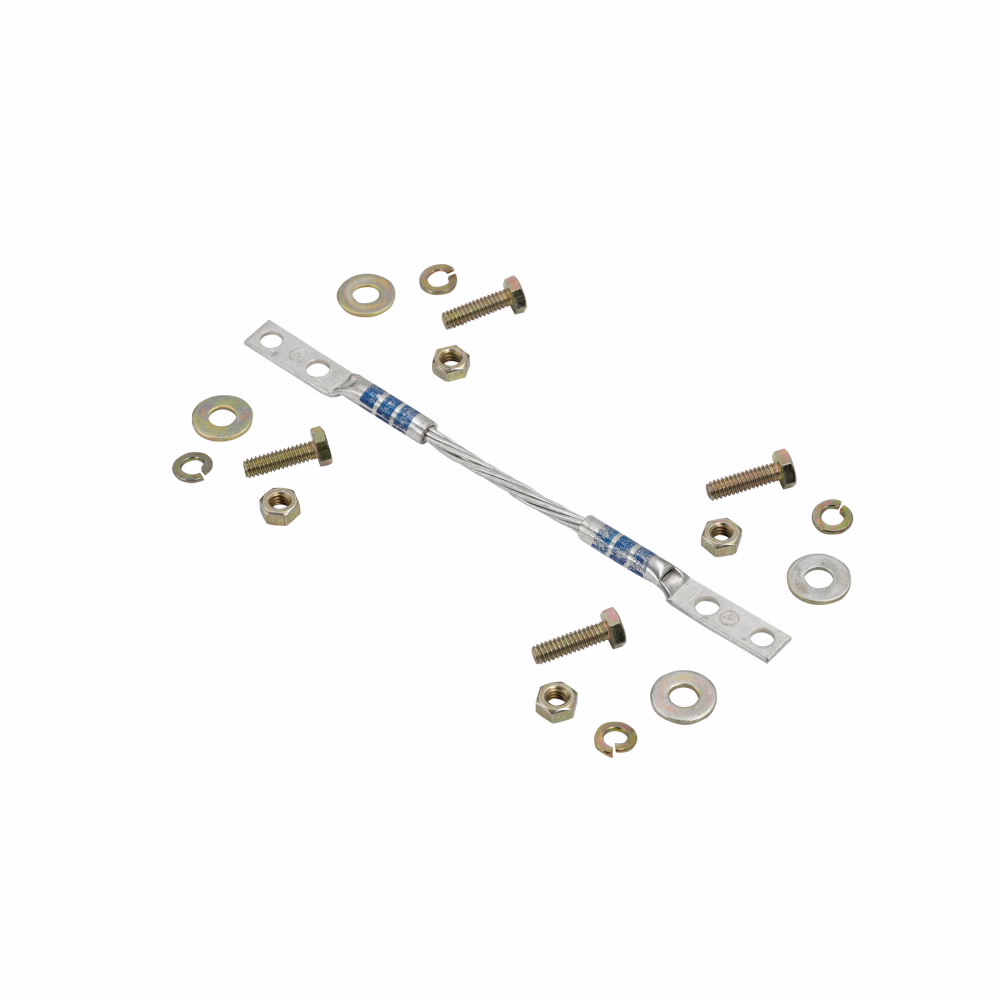 Product image for B-Line SB6691X73/4 1 x 7-3/4 Inch #6 Flexible Tinned Plated Copper Wire Cable Runway Grounding Strap