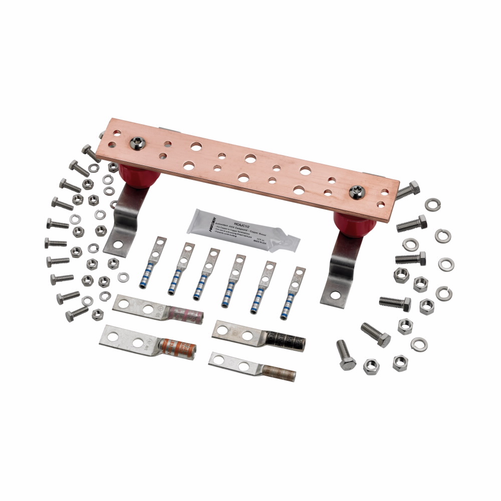 Product image for B-Line SBTGBK 12 Inch Telecommunications Grounding Bar Assembly and Kit