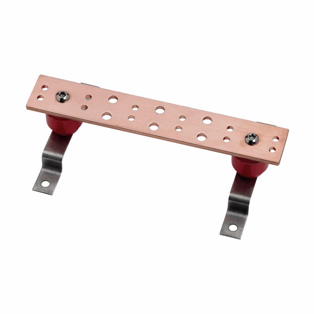 Product image for B-Line SBTGB 12 Inch Telecommunications Grounding Bar Assembly