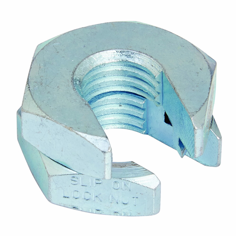 Product image for B-Line SLN1/2 1/2-13 Inch Zinc Plated Slip-On Lock Nut