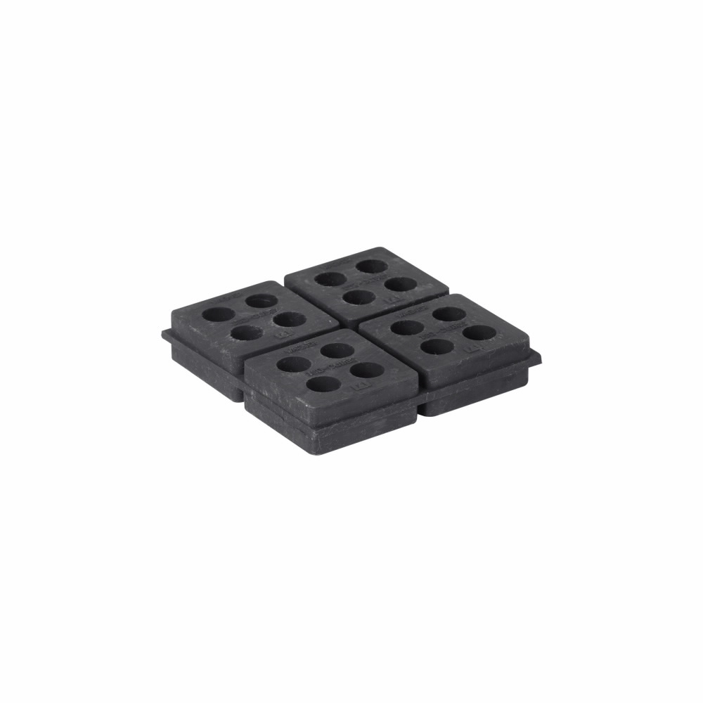 Product image for B-Line VRP-16 4 x 4 Inch Rubber Cube Pad