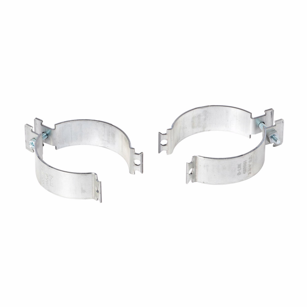 Product image for B-Line 4D2014PAZN 2-1/2 Inch Rigid 2-7/8 Inch OD Zinc Clamp