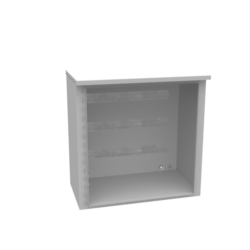 30X16X30 Hinge Cover Type 3R UL Listed Steel No Knockouts  ANSI 61 Gray Padlocking Wing Handle Drip Shield Continuous Hinge Back Stiffeners
