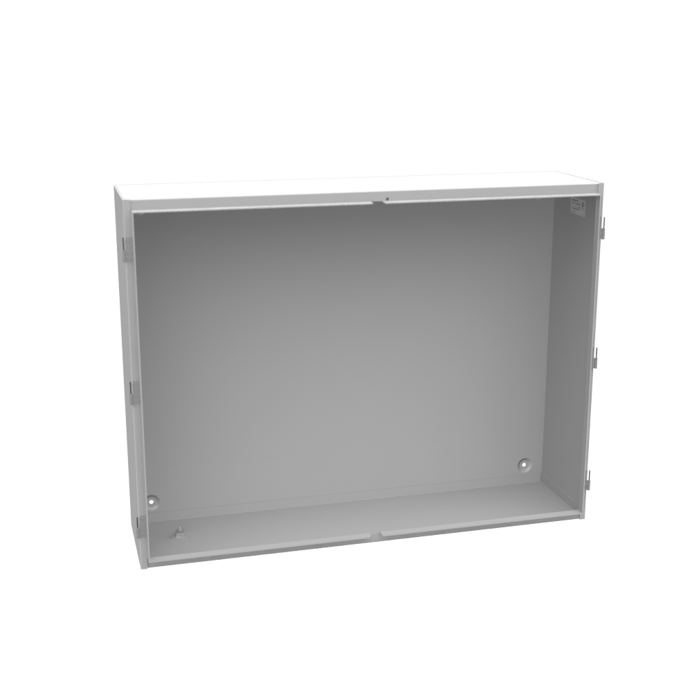 42x10x32 Hinge Cover Type 1 UL Listed Steel No Knockouts ANSI 61 Gray Double Door Lift Off Hinges Wing Nut with Drilled Hole for Latching