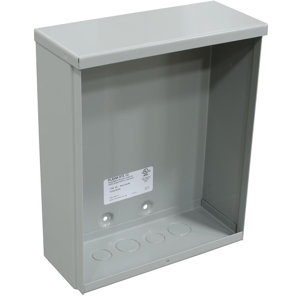 8x6x6 Screw Cover Type 3R UL Listed Steel Knockouts ANSI 61 Gray Quad D Knockout for Lock Emboss Mounting Holes in Back