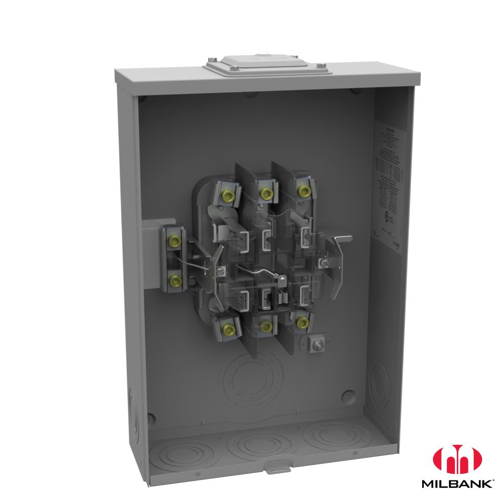 Product image for Milbank U7422-RXL 7 Terminal Ringless Large Hub Open Adapt To Small Closing Plate