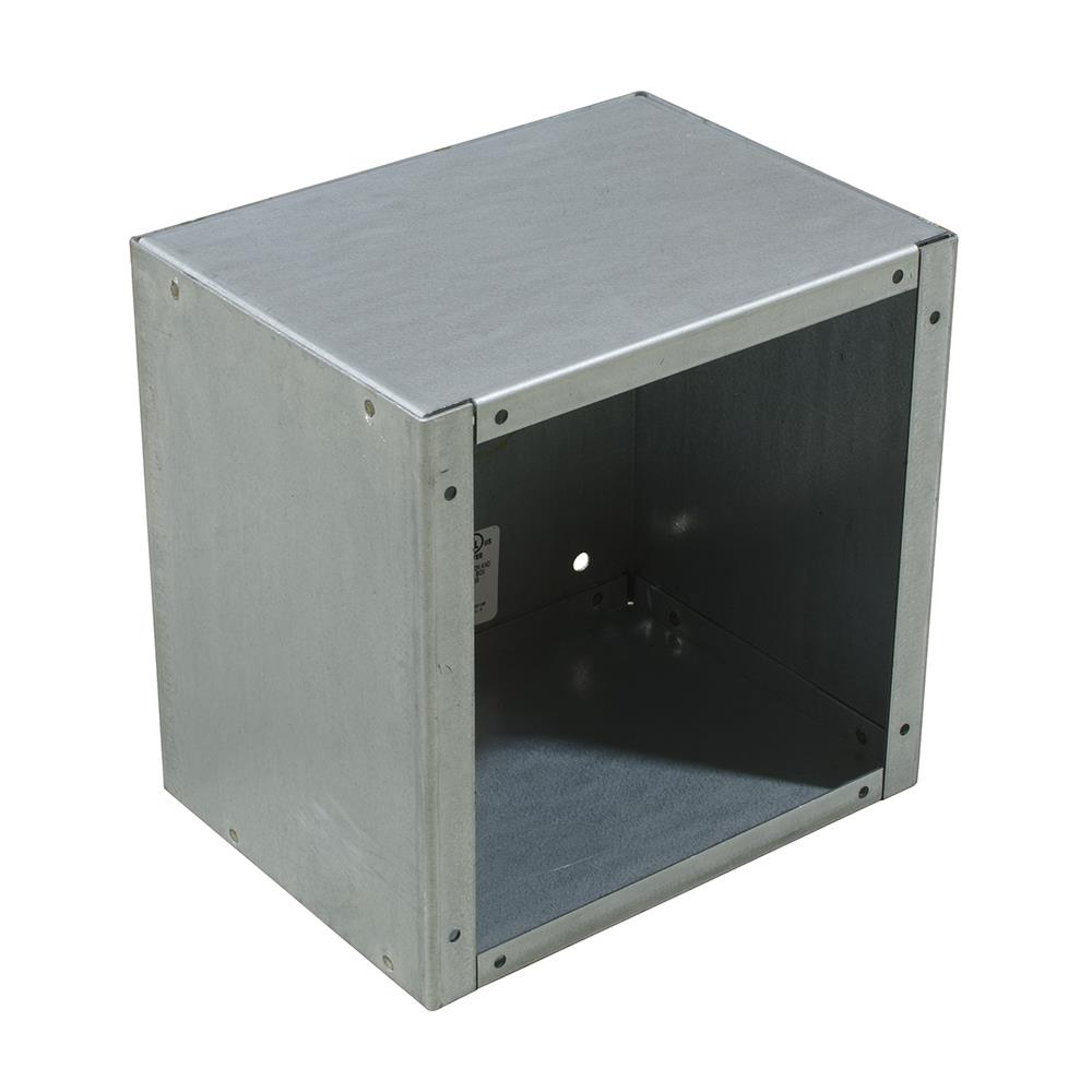 36x8x36 Screw Cover Type 1 UL Listed Steel No Knockouts No Paint Cover with Teardrop Slots Mounting Holes in Back