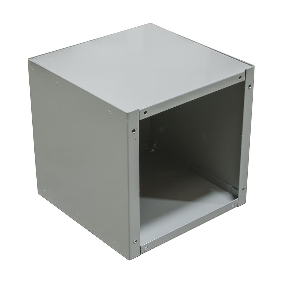 12x12x12 Screw Cover Type 1 UL Listed Steel No Knockouts ANSI 61 Gray Cover with Teardrop Slots Mounting Holes in Back