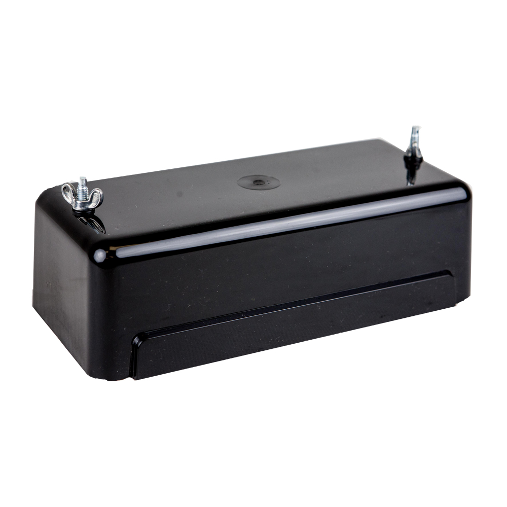 Product image for Milbank K3388-BLK-FL Test Switch Cover Black Flush