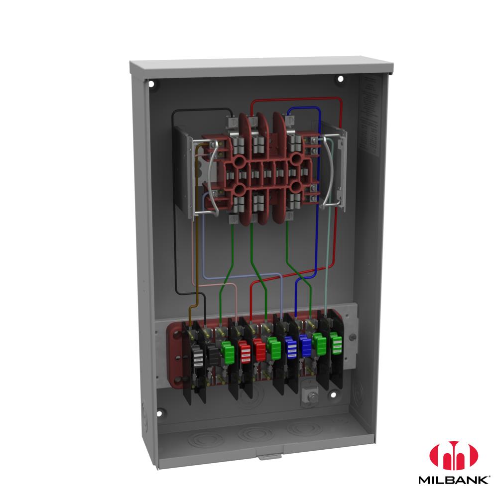 Milbank UC7445O311NOE 13 Terminal Ringless Plain Top Test Switch