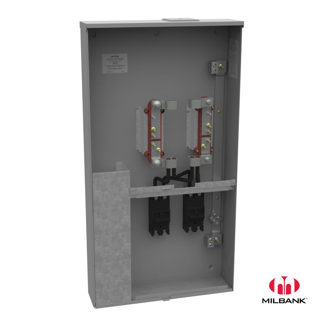 Product image for Milbank U5067-X-2/200 4 Terminal Bolt-in Large Closing Plate Link Bypass 2-double Connector 6-350 2-200 Ampere Main Breaker
