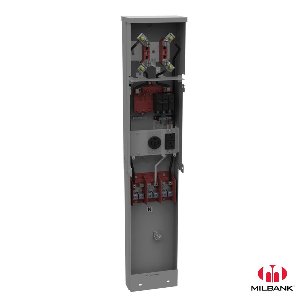 MILBANK U5310O55 100A METER PEDESTAL Gordon Electric Supply, Inc.