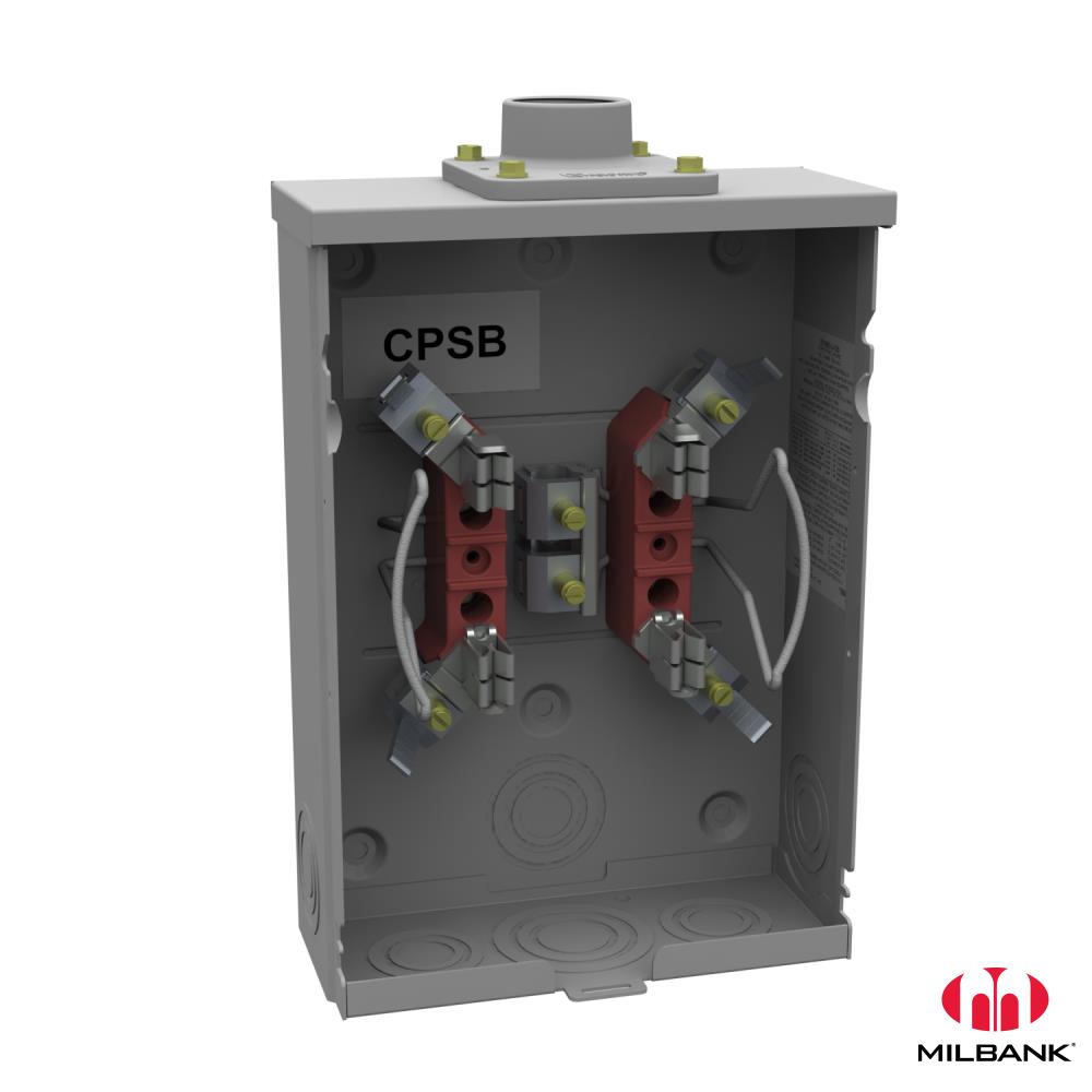 Product image for Milbank U7487-YL-KK-CPSB 4 Terminal Ringless 1.25 In Hub Horn Bypass City Public Service Board Of San Antonio