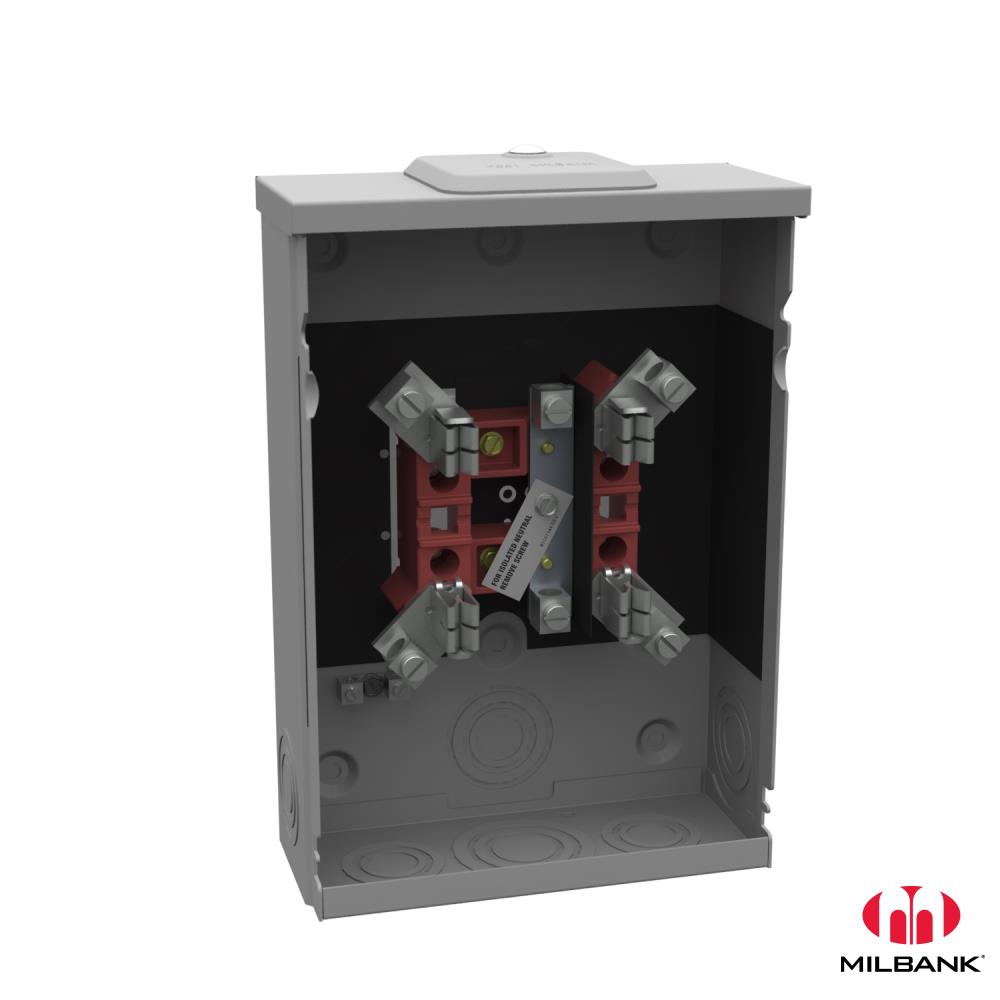 Product image for Milbank U5929-XL-INS 4 Terminal Ring Type Small Closing Plate Insulated Barrier