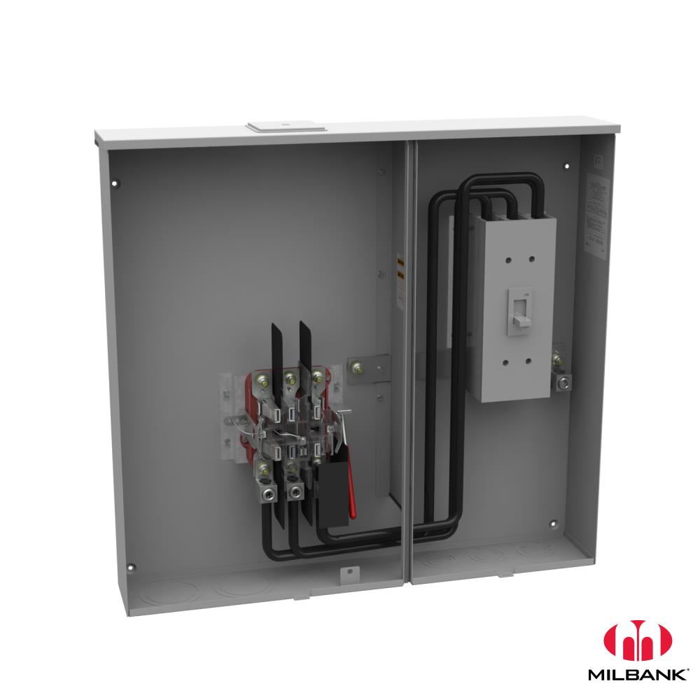 Milbank U6229X400K7L 7 Terminal Ringless Large Closing Plate 1400