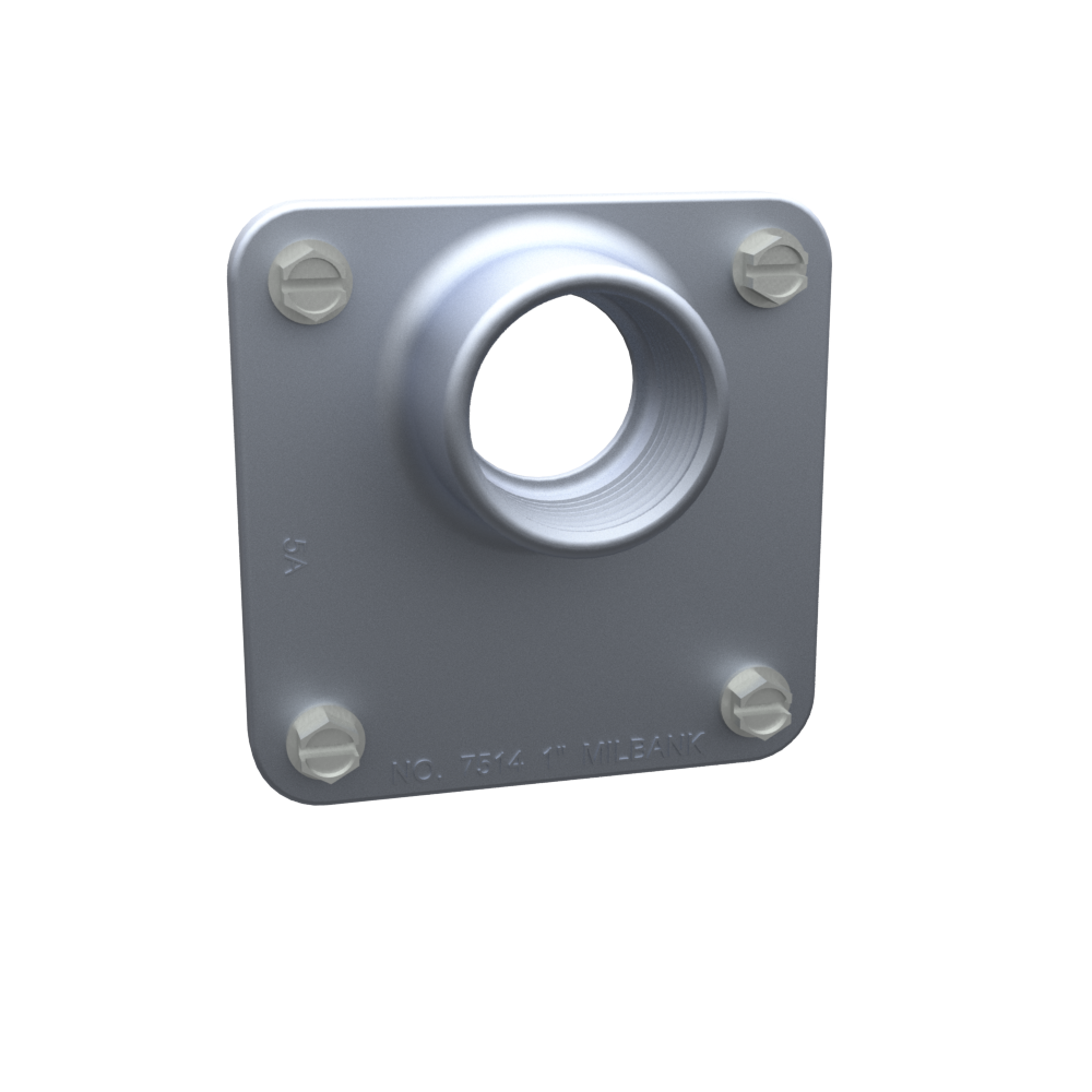 Product image for Milbank A7514 1" Meter Socket Hub w/ Mounting Screws