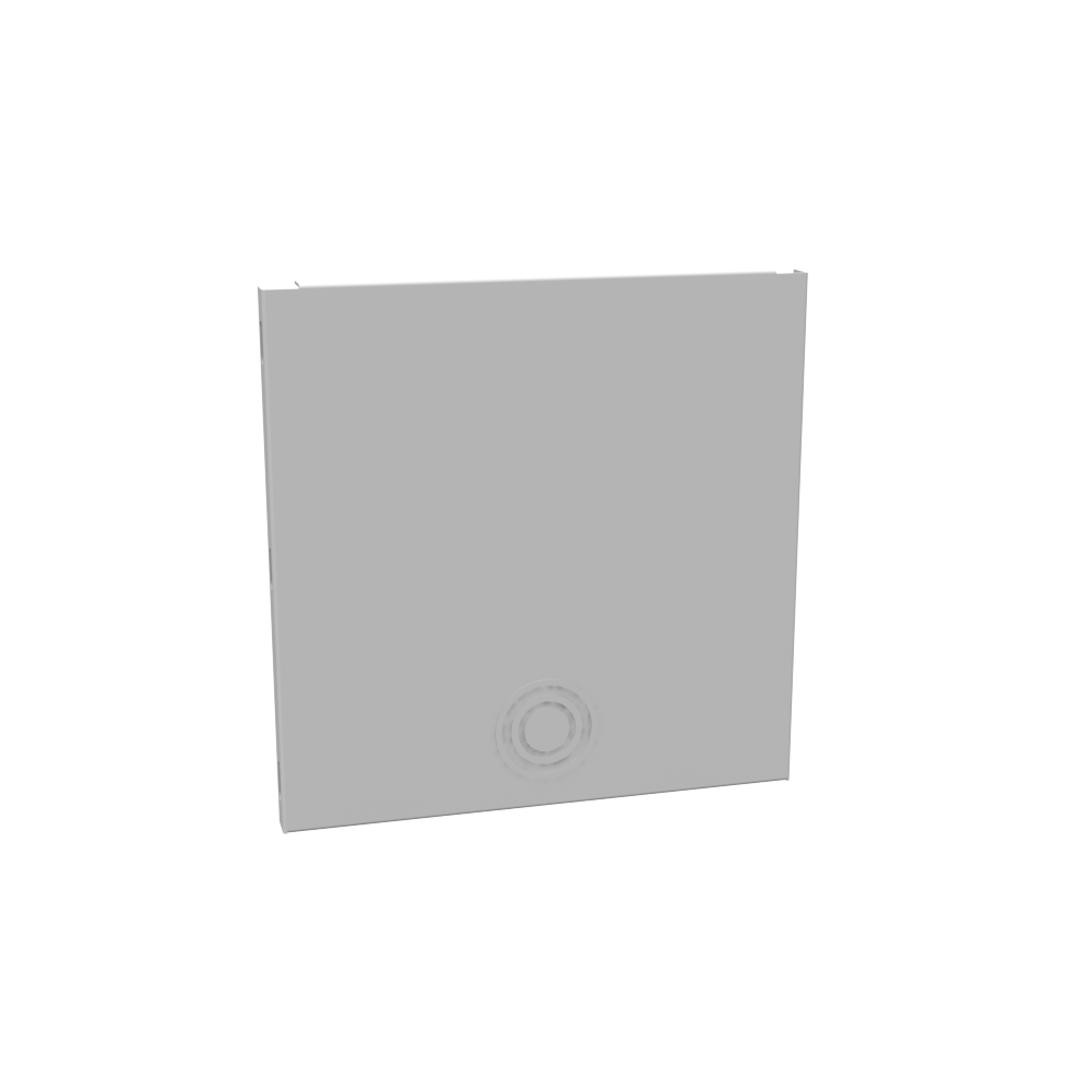 Wireway Universal End Type 1 10x10 Screw Cover ANSI 61 Gray Steel Knockouts