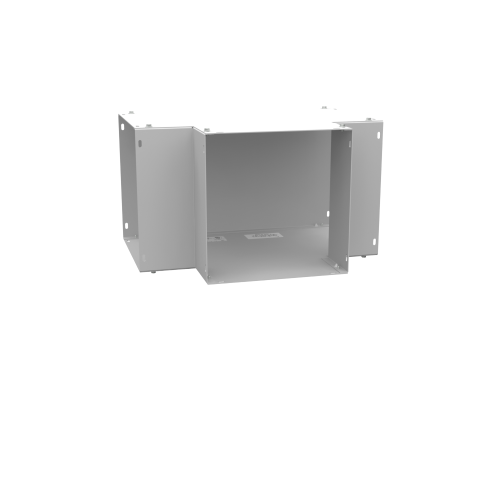 Wireway Tee Type 1 10x10 Screw Cover ANSI 61 Gray Steel