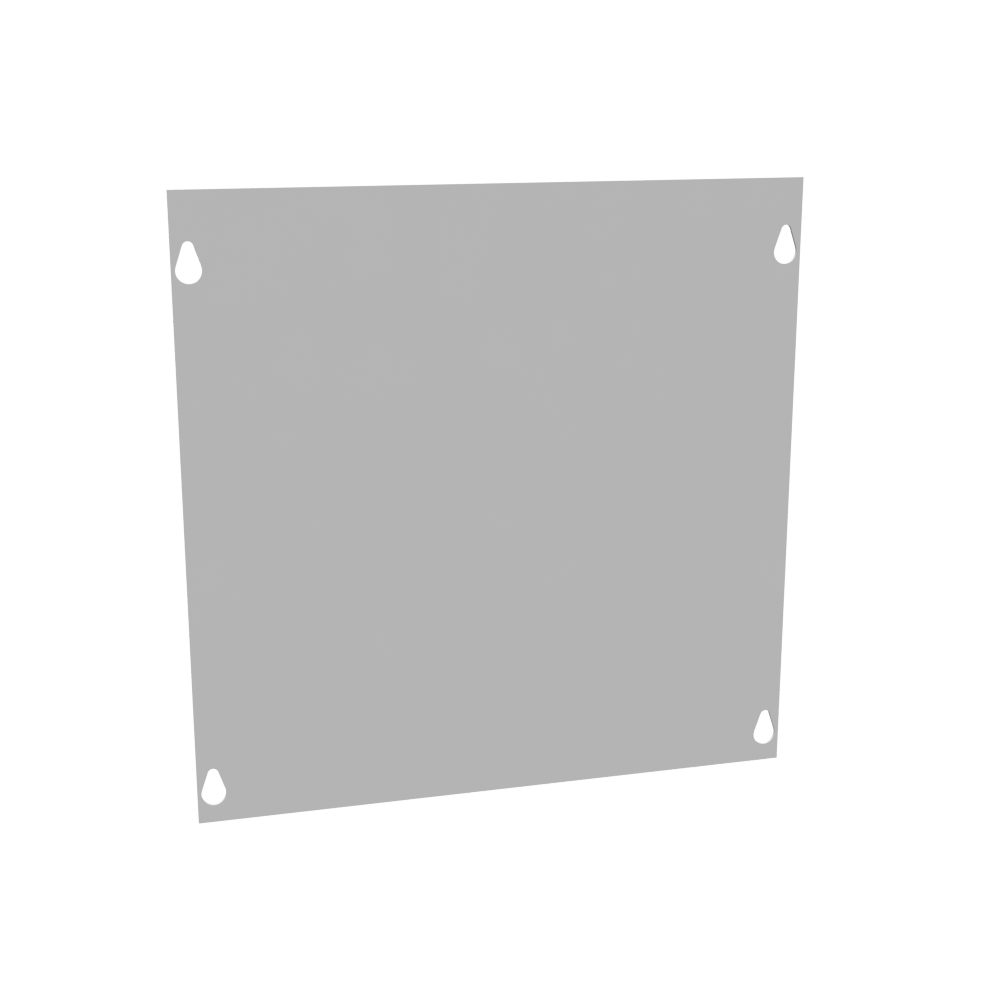 Front Cover Type 1 12x12 Screw Cover ANSI 61 Gray Steel