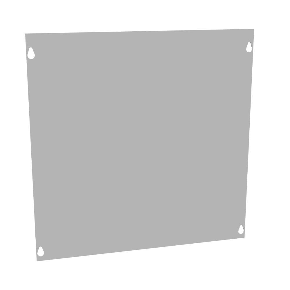 Front Cover Type 1 16x16 Screw Cover ANSI 61 Gray Steel
