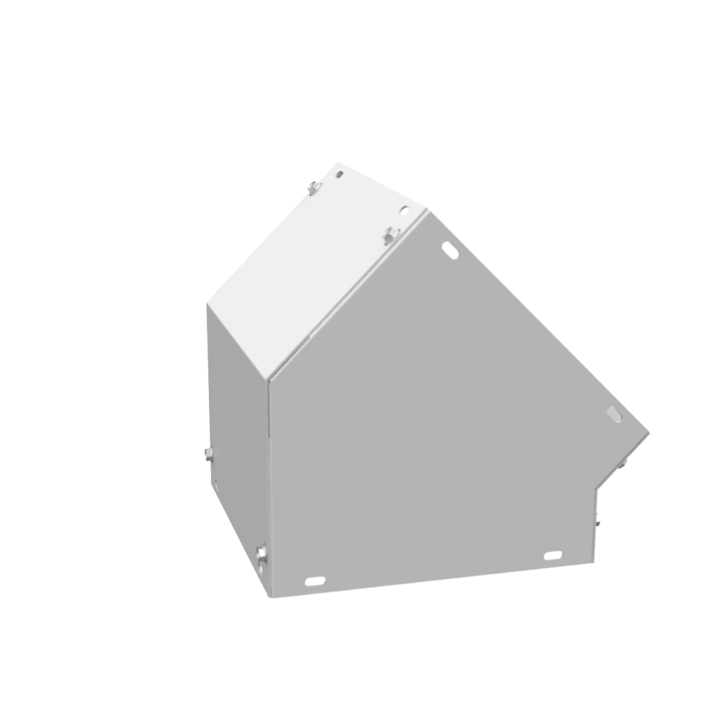 Wireway Elbow 45 Corners ANSI 61 Gray Steel