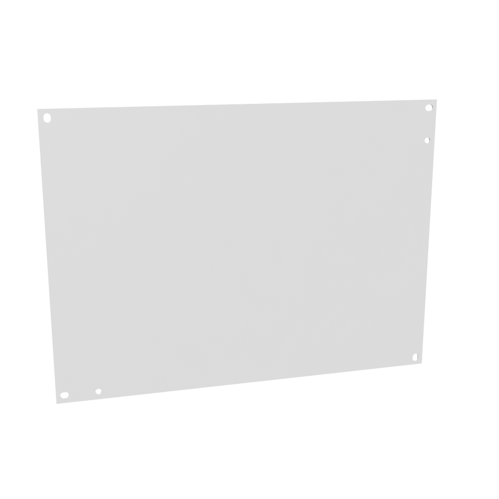 Back Panel Non UL Listed 16x12 Small Hinge Cover White Steel