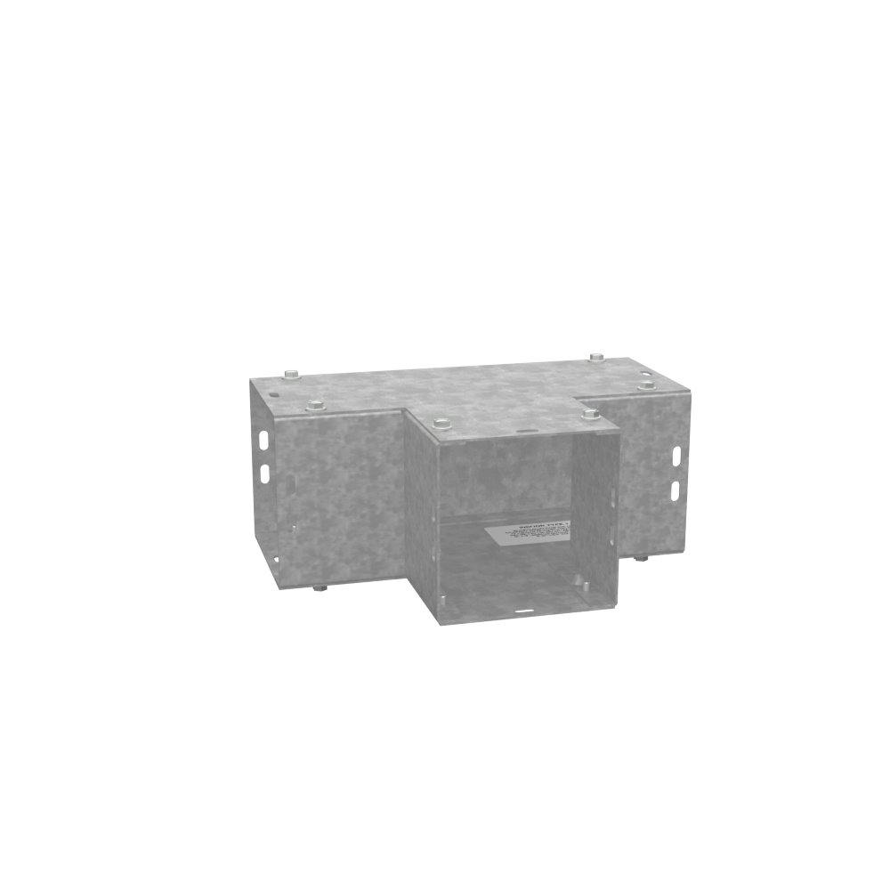 Wireway Tee Type 1 4x4 Screw No Paint Steel
