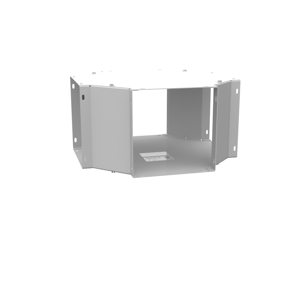 Wireway Cross Type 1 8x8 Screw Cover ANSI 61 Gray Steel