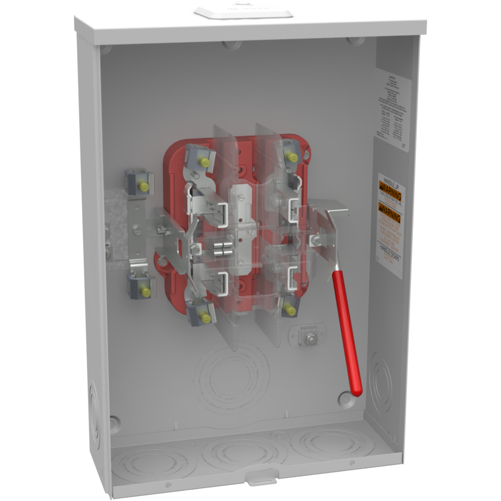 Product image for Milbank U2860-XL-5T9-QG 5 Terminal Ringless Small Closing Plate 5th Terminal 9 Oclock Position Lever Bypass