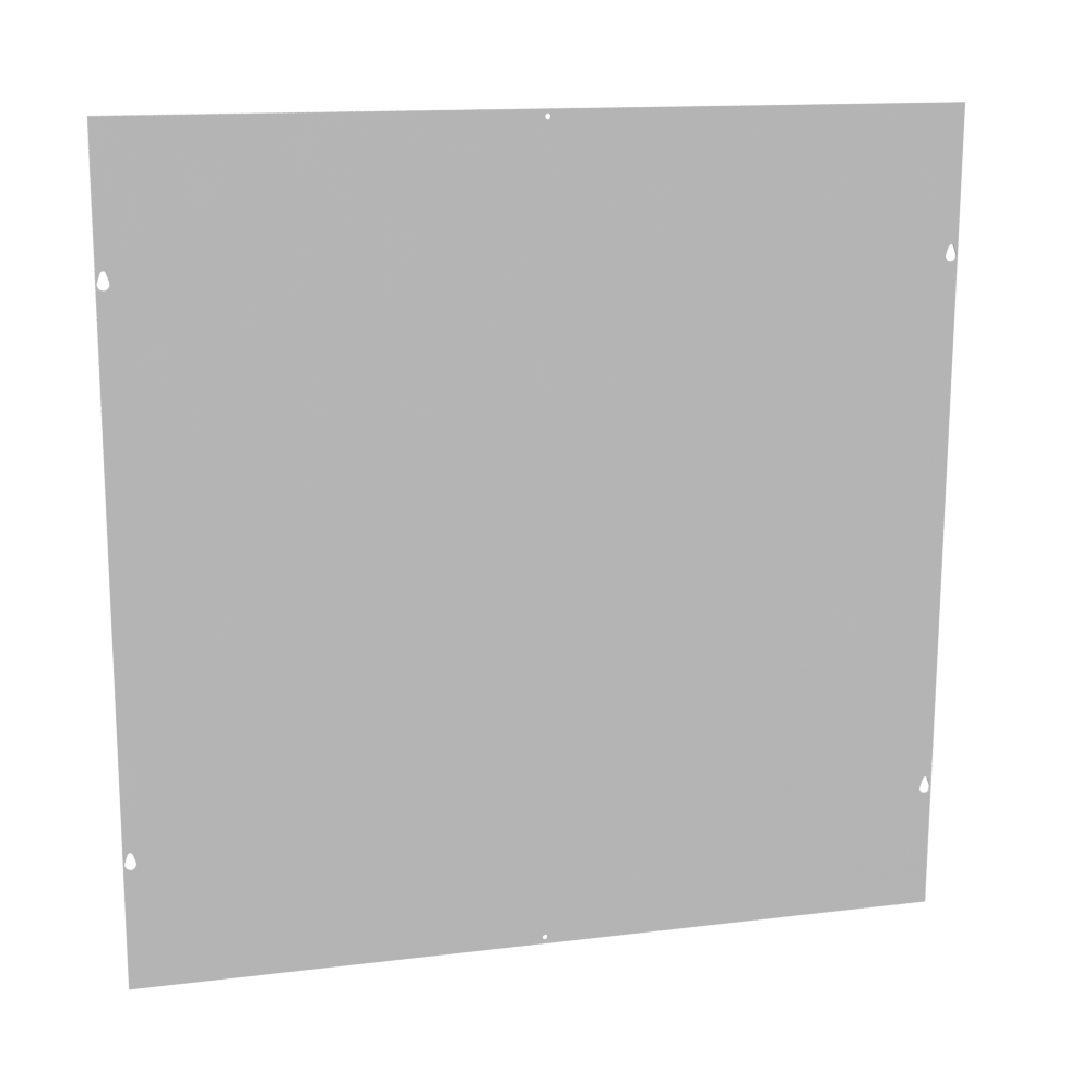 Front Cover Type 1 36x36 Screw Cover ANSI 61 Gray Steel