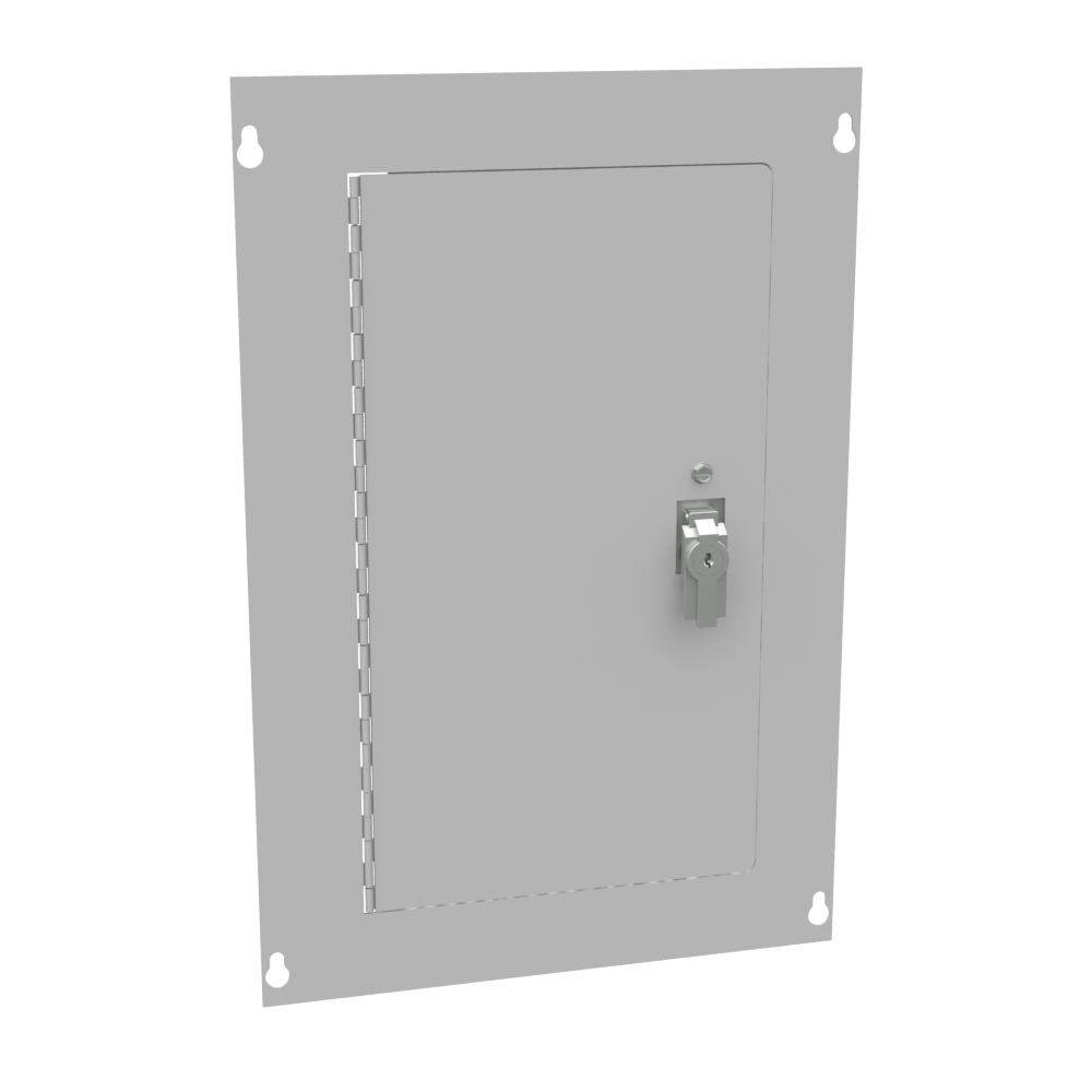 Surface Mount Cover Type 1 12x18 Screw Cover ANSI 61 Gray Steel Hinged Door Keylocking Slam Latch