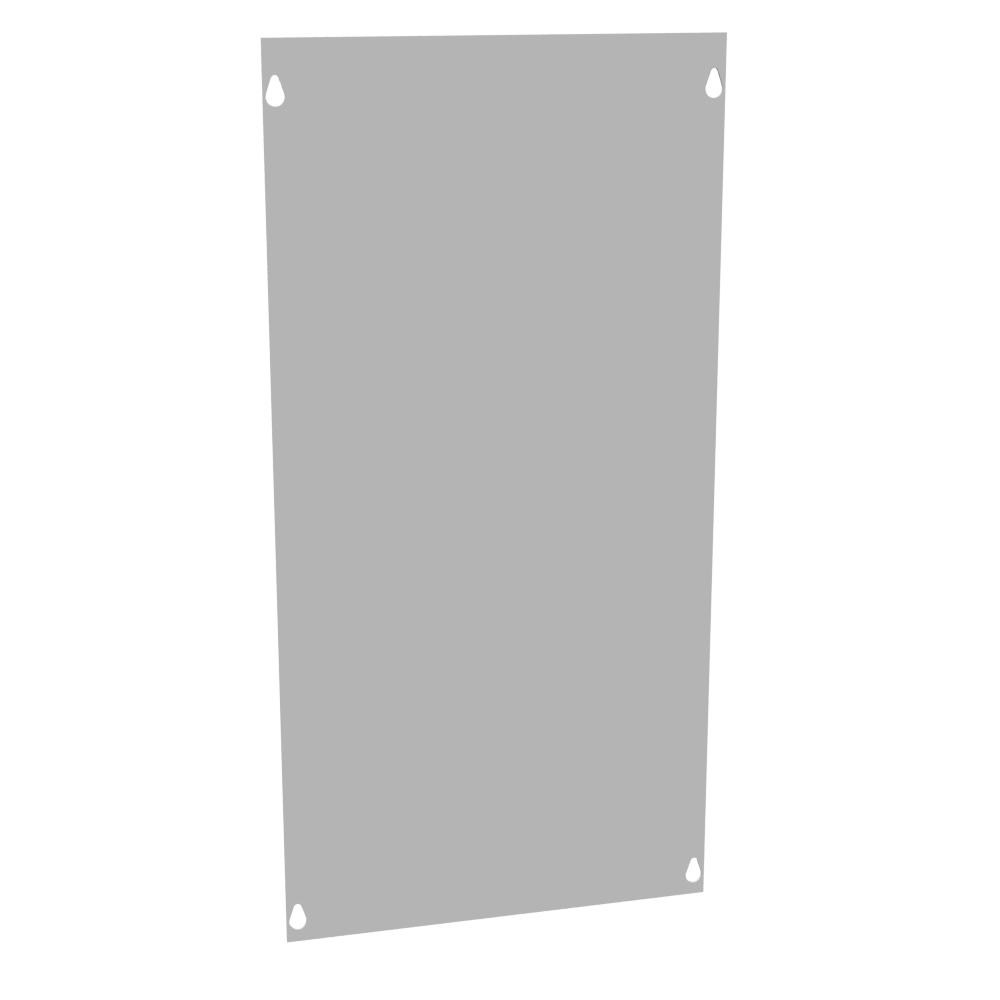 Front Cover Type 1 12x24 Screw Cover ANSI 61 Gray Steel