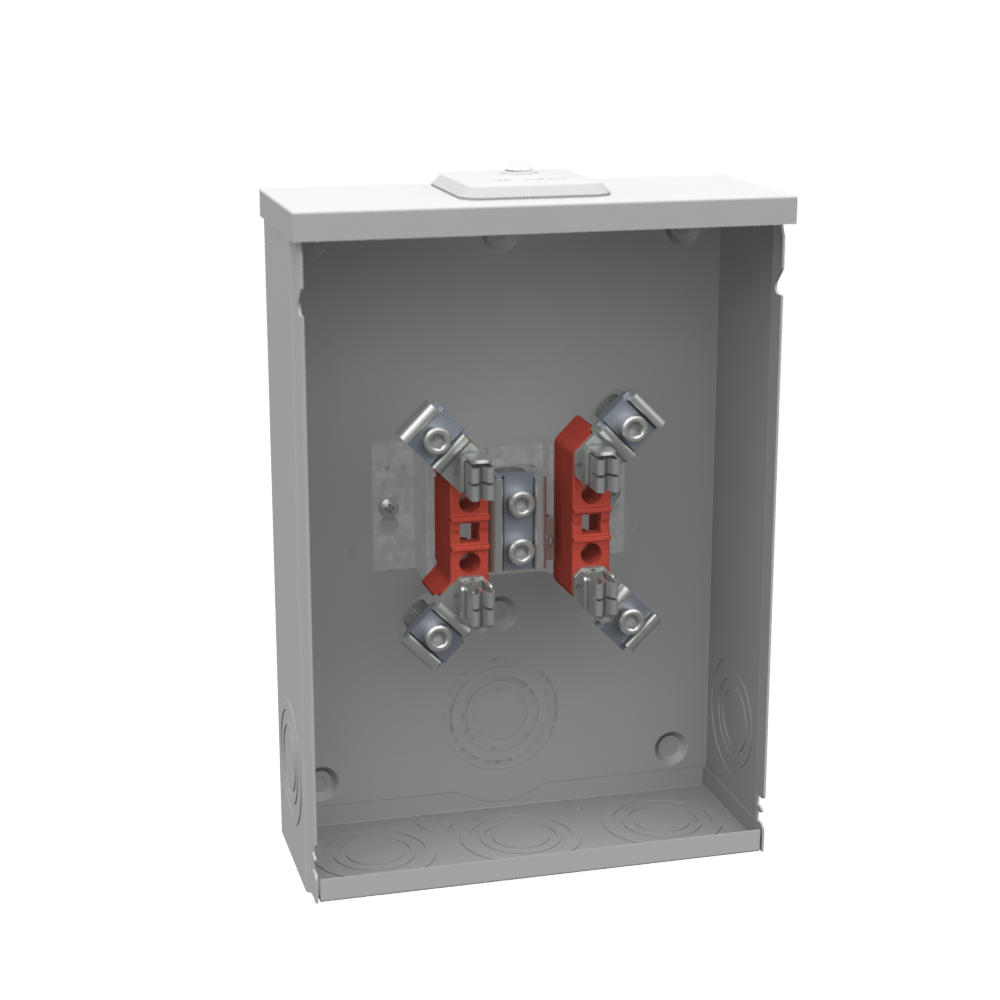 Product image for Milbank U4518-XL-W 4 Terminal Ring Type Small Closing Plate 200 Ampere