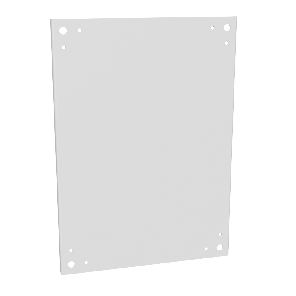 Back Panel Non UL Listed 24x18 Hinge Cover White Steel
