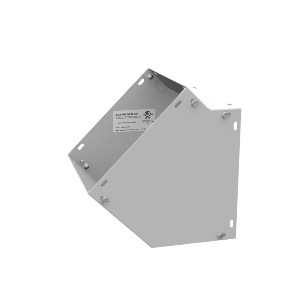 Wireway Elbow 45 Side Wall Access ANSI 61 Gray Steel
