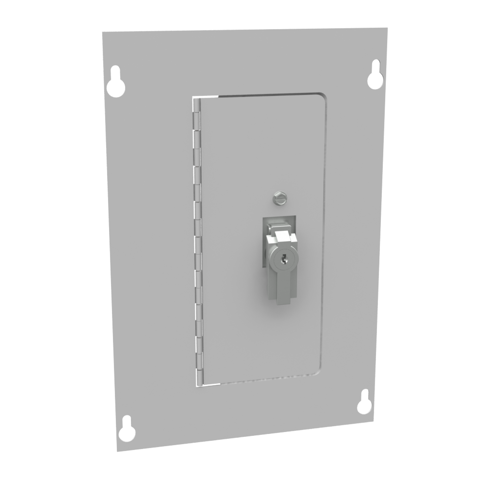 Surface Mount Cover Type 1 8x12 Screw Cover ANSI 61 Gray Steel Hinged Door Keylocking Slam Latch