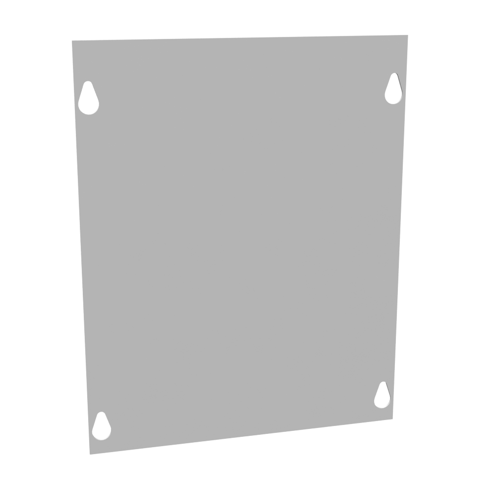Front Cover Type 1 8x10 Screw Cover ANSI 61 Gray Steel
