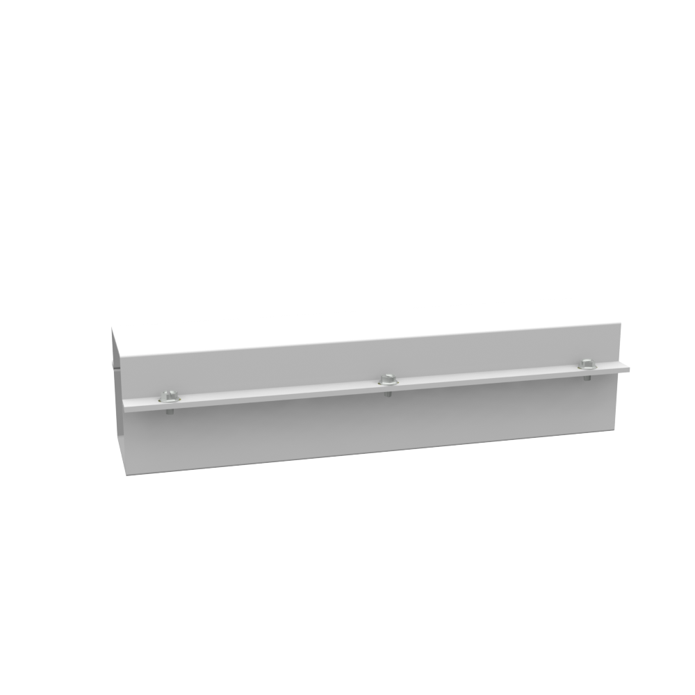 2.81x3.88x12 Wireway Telescopic Fitting No Knockouts ANSI 61 Gray Steel
