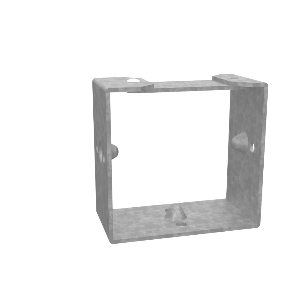 Wireway Connector Non UL Listed 2x2 Wireway Hinge and Screw Cover ANSI 61 Gray Steel
