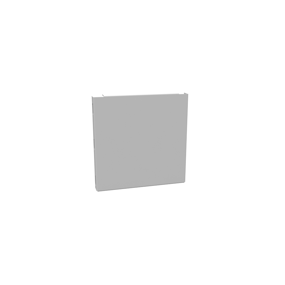 Wireway Universal End Type 1 6x6 Screw Cover ANSI 61 Gray Steel No Knockouts