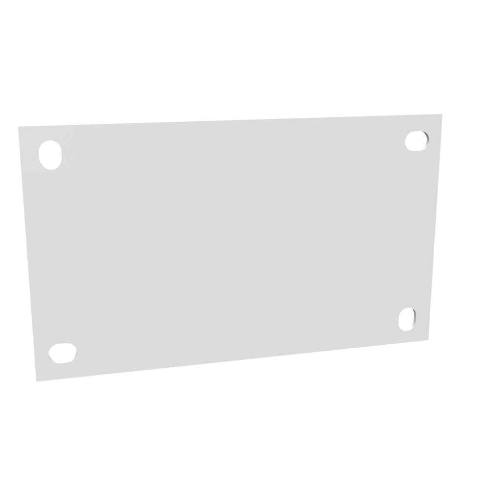 Back Panel Non UL Listed 6x4 Hinge Cover White Steel